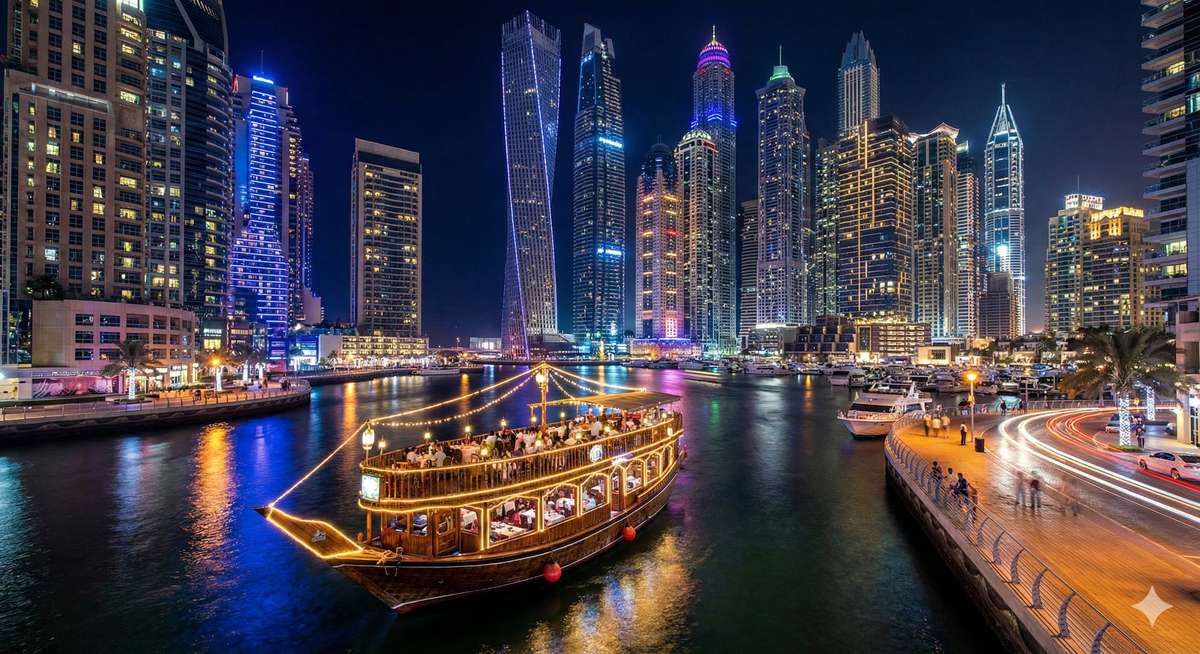 Dubai Marina Dhow Cruise